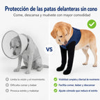 PawGuard mangas de recuperación dobles para patas delanteras de perros - Protección antilamidos sin cono para postcirugí