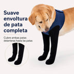 PawGuard mangas de recuperación dobles para patas delanteras de perros - Protección antilamidos sin cono para postcirugí