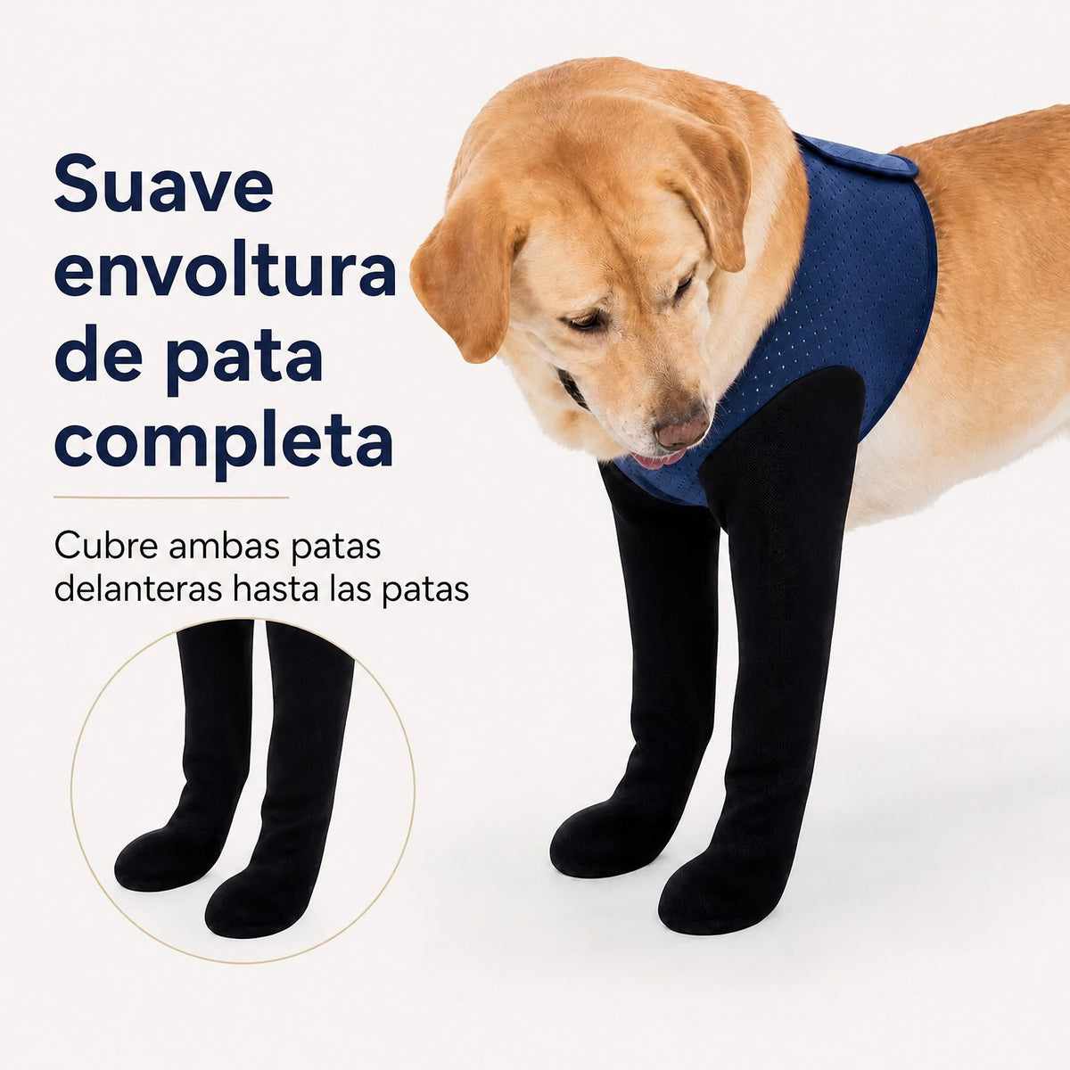 PawGuard mangas de recuperación dobles para patas delanteras de perros - Protección antilamidos sin cono para postcirugí