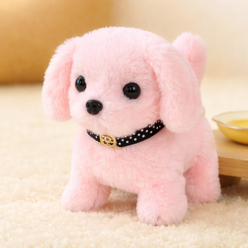 Perro Robot Cachorro de Peluche Interactivo que Camina Ladra y Mueve la Cola