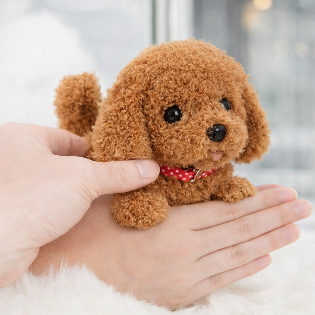 Perro Robot Cachorro de Peluche Interactivo que Camina Ladra y Mueve la Cola