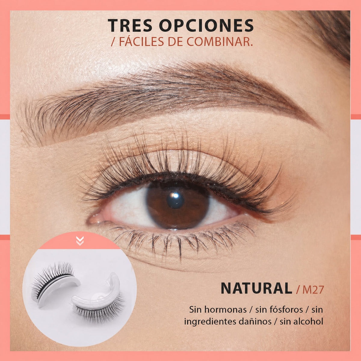 Pestañas Autoadhesivas Impermeables y Reutilizables