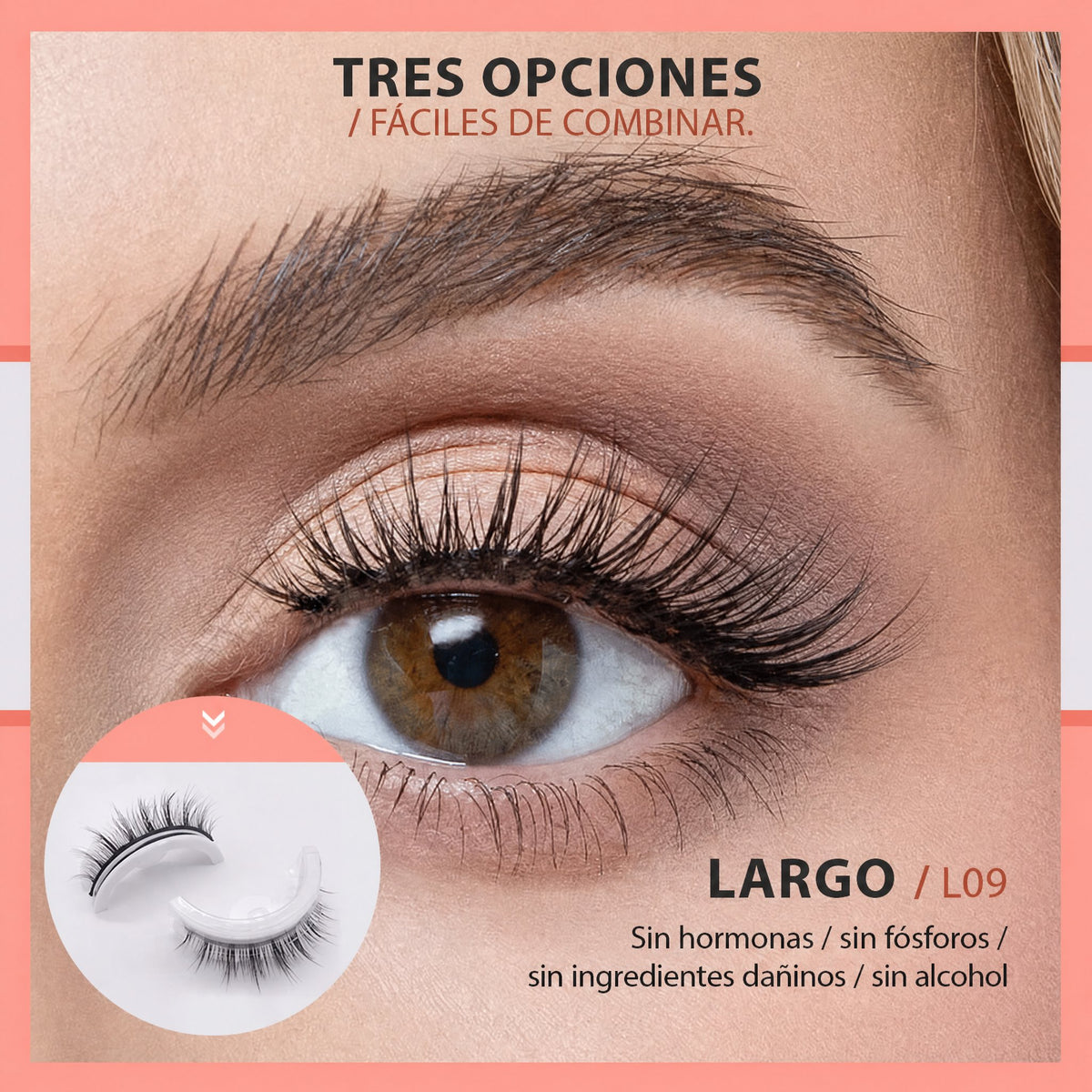 Pestañas Autoadhesivas Impermeables y Reutilizables