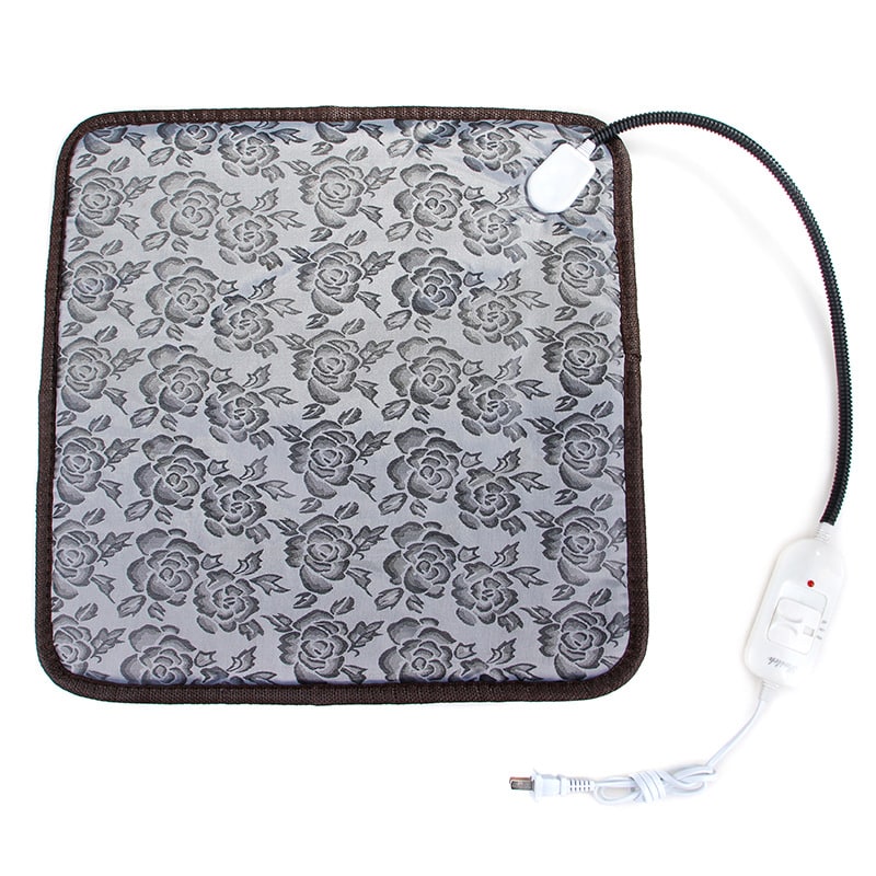 Almohadilla térmica eléctrica para mascotas (perro o gato) con protector de cable impermeable y control de temperatura.