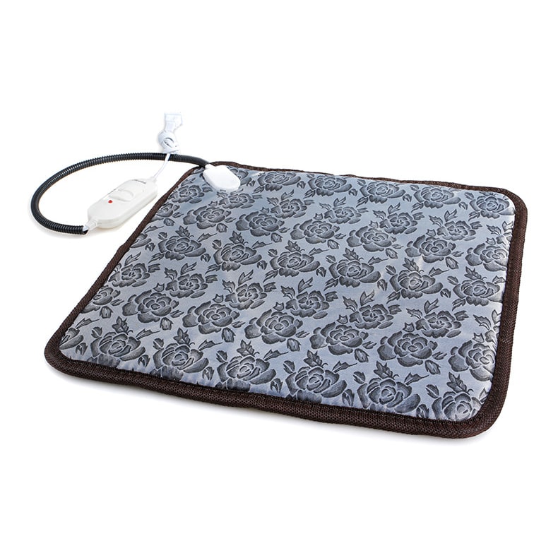 Almohadilla térmica eléctrica para mascotas (perro o gato) con protector de cable impermeable y control de temperatura.