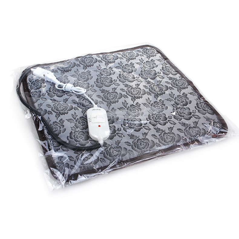 Almohadilla térmica eléctrica para mascotas (perro o gato) con protector de cable impermeable y control de temperatura.