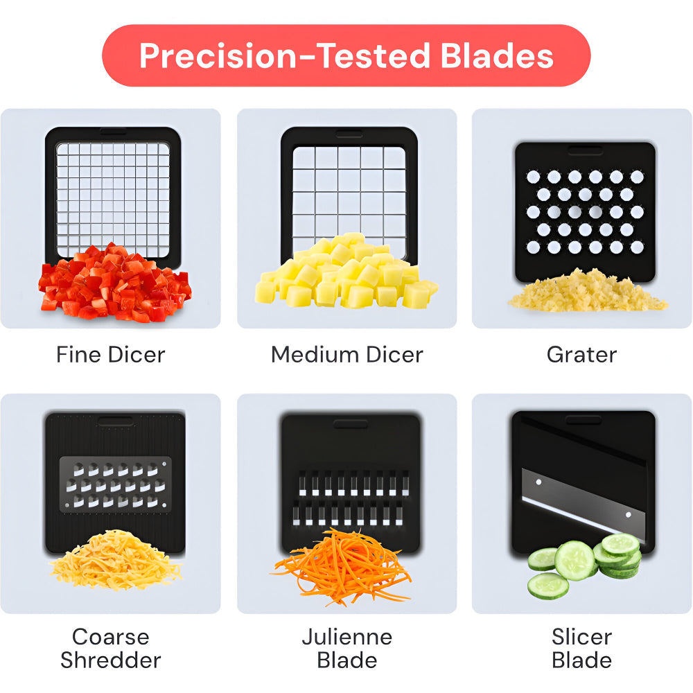 Picadora de verduras manual para preparación de alimentos
