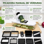 Picadora de verduras manual para preparación de alimentos