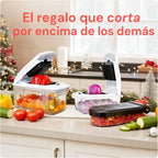 Picadora de verduras manual para preparación de alimentos