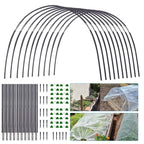 Plantura FlexGrow Set de arco de jardín de fibra de vidrio | Túnel para plantas DIY para bancales elevados e invernadero