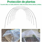 Plantura FlexGrow Set de arco de jardín de fibra de vidrio | Túnel para plantas DIY para bancales elevados e invernadero