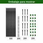 Plantura FlexGrow Set de arco de jardín de fibra de vidrio | Túnel para plantas DIY para bancales elevados e invernadero