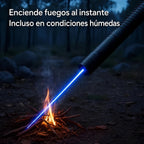 Potente linterna táctica láser para supervivencia al aire libre y encendido de fuego