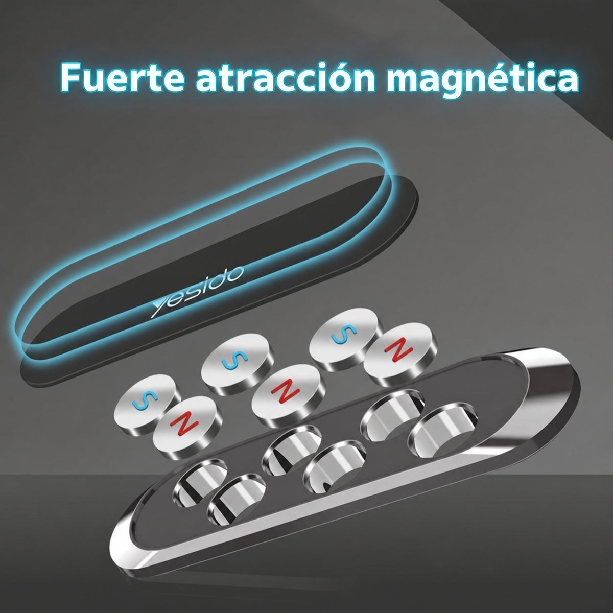 Potente soporte magnético para teléfono - Sin necesidad de taladrar