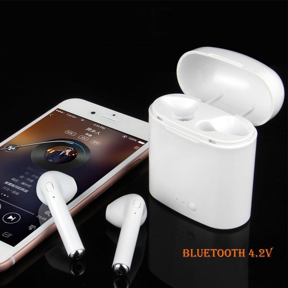 Auriculares inalámbricos Bluetooth con estuche de carga para todos los teléfonos
