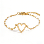 Pulsera Ajustable de Corazón a Conjunto para Parejas