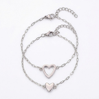 Pulsera Ajustable de Corazón a Conjunto para Parejas