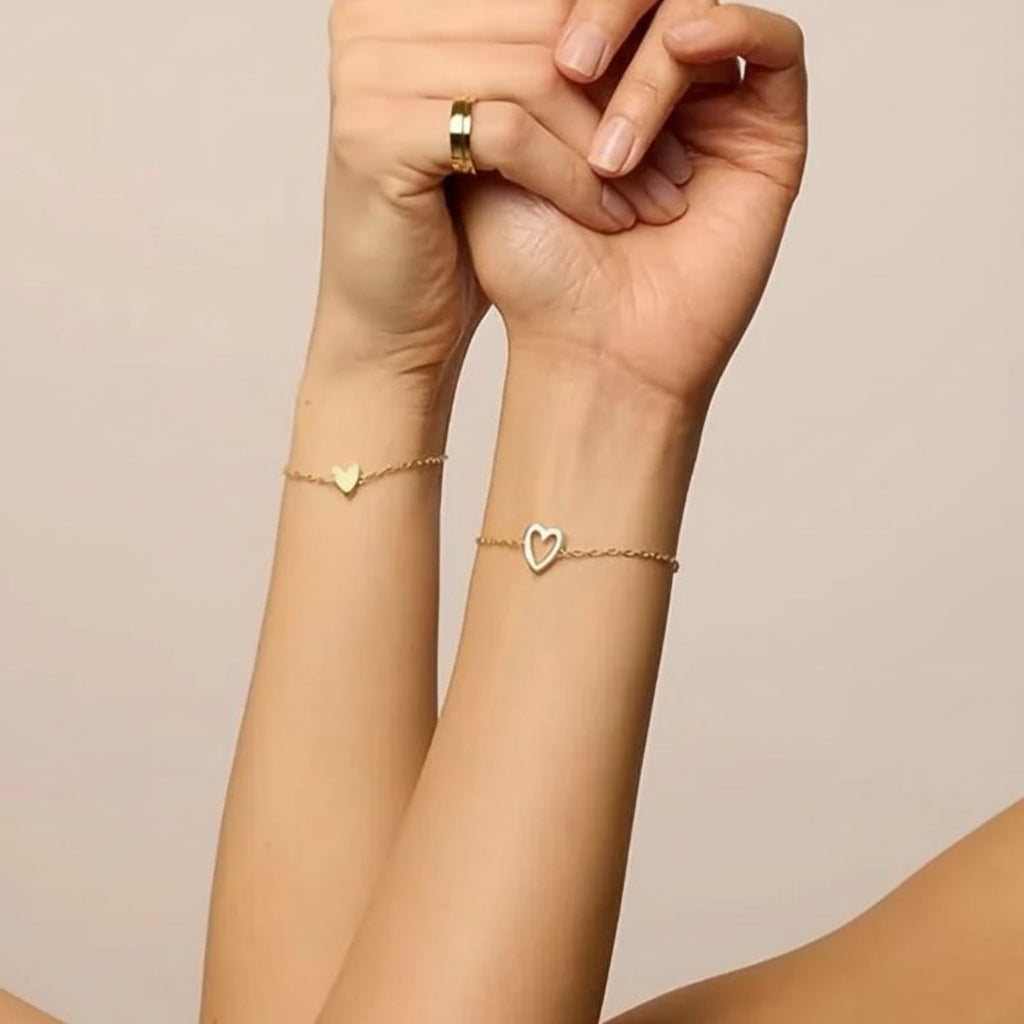 Pulsera Ajustable de Corazón a Conjunto para Parejas