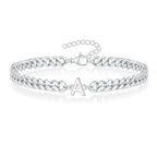 Pulsera Cubana con Inicial para Parejas
