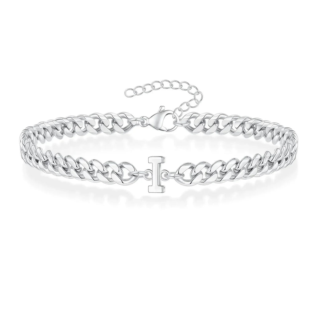 Pulsera Cubana con Inicial para Parejas