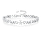 Pulsera Cubana con Inicial para Parejas