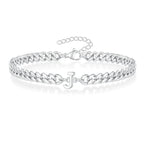 Pulsera Cubana con Inicial para Parejas