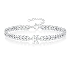 Pulsera Cubana con Inicial para Parejas