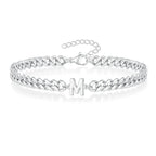 Pulsera Cubana con Inicial para Parejas