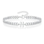 Pulsera Cubana con Inicial para Parejas