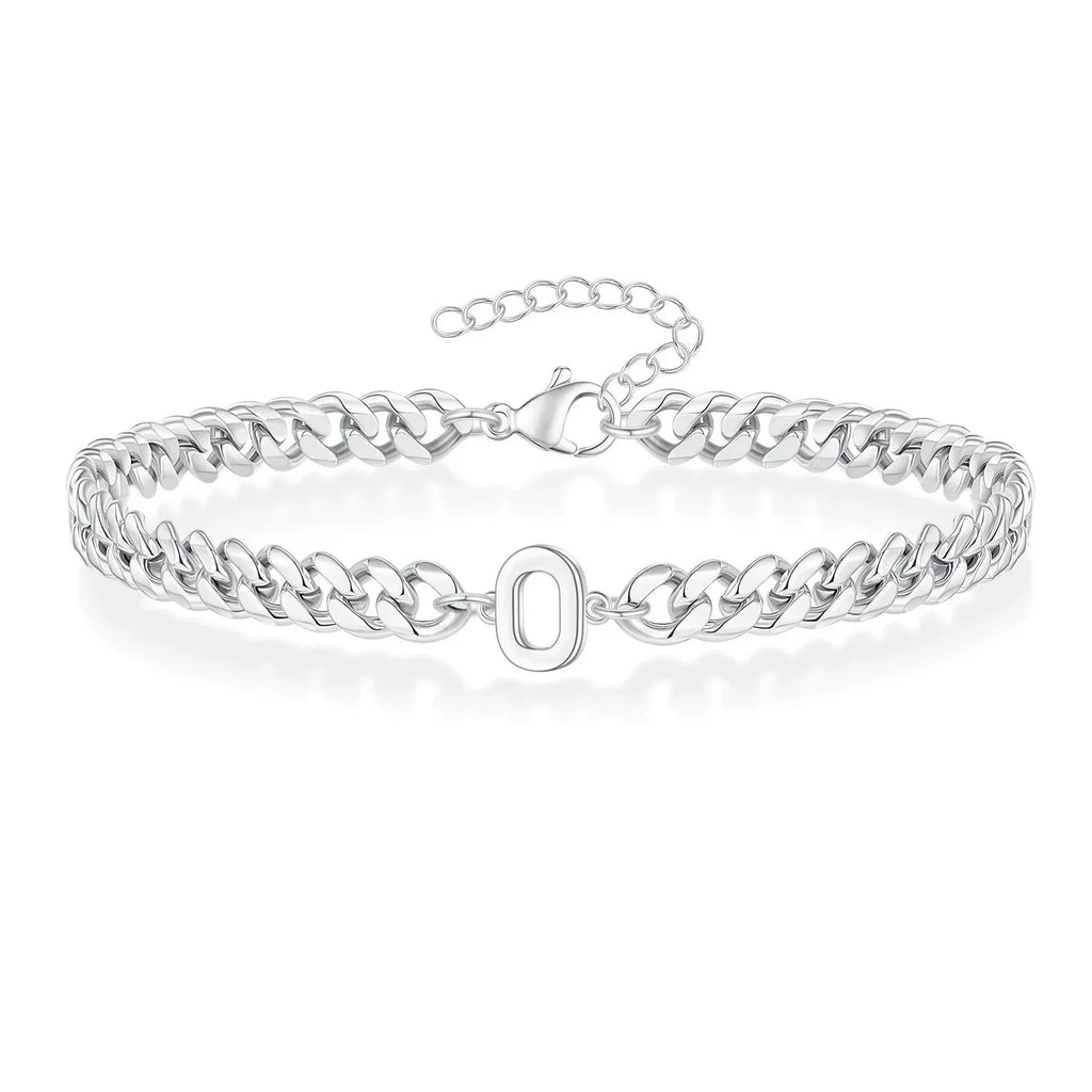 Pulsera Cubana con Inicial para Parejas