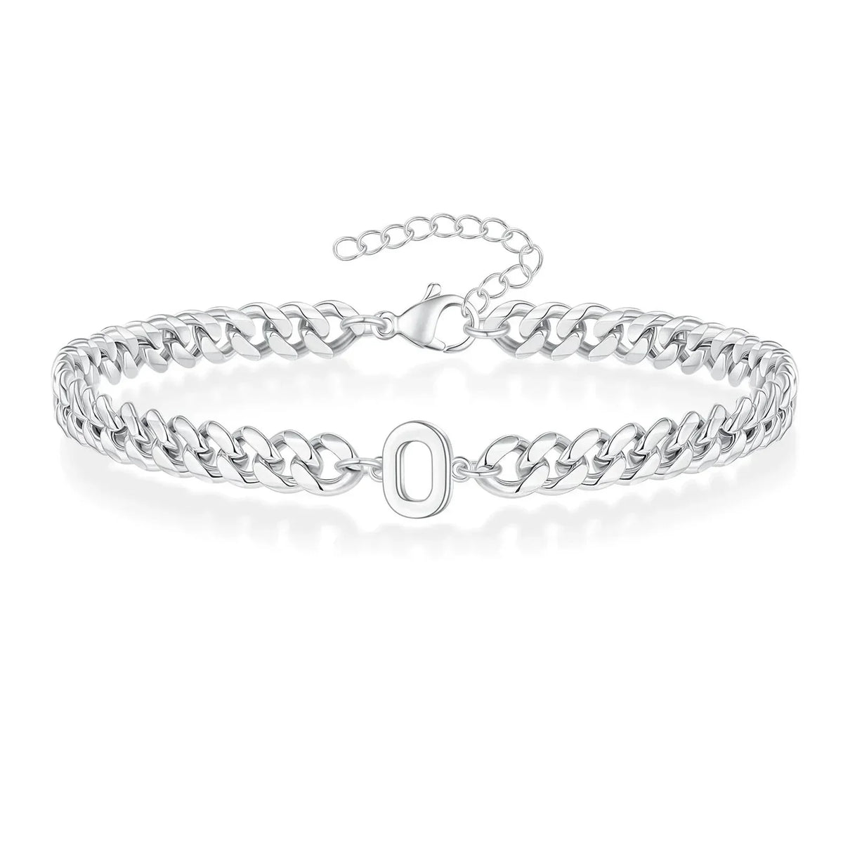 Pulsera Cubana con Inicial para Parejas