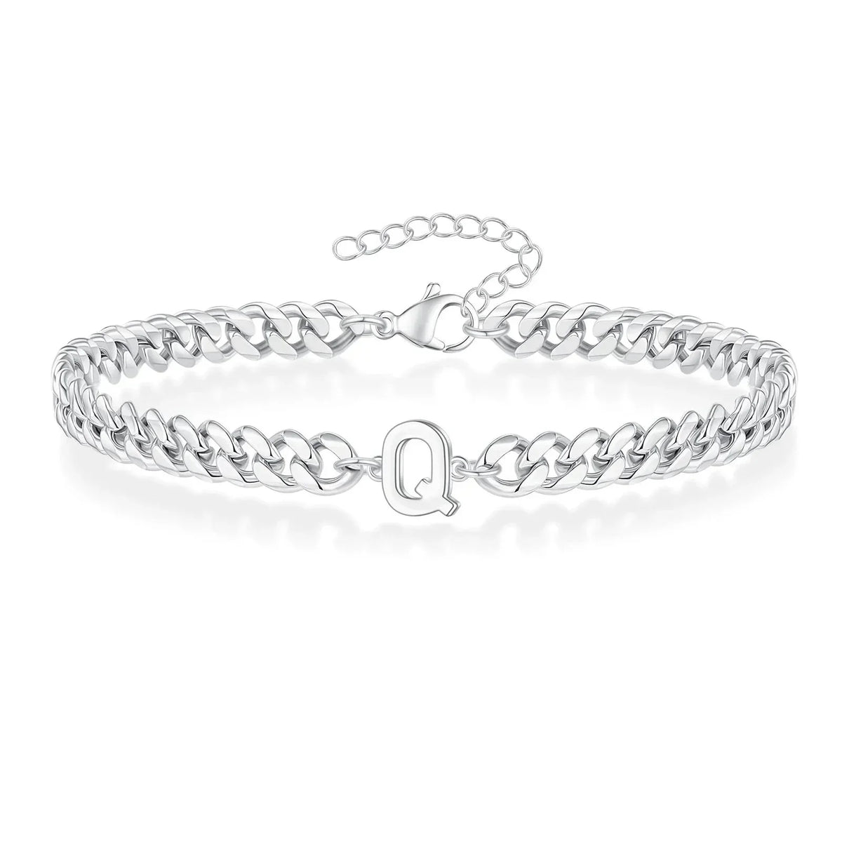 Pulsera Cubana con Inicial para Parejas