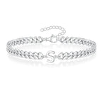 Pulsera Cubana con Inicial para Parejas