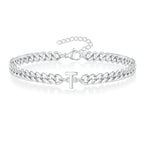 Pulsera Cubana con Inicial para Parejas