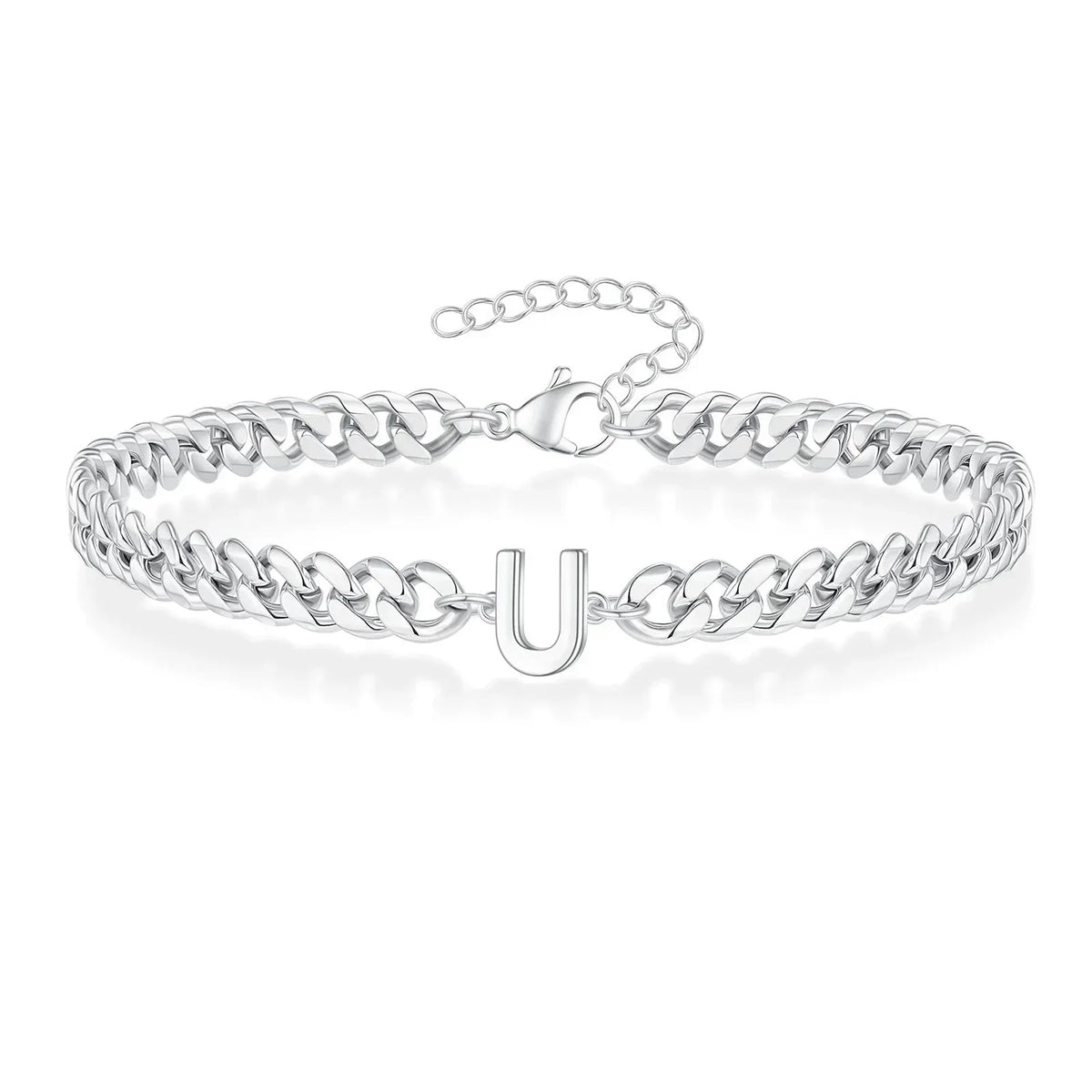 Pulsera Cubana con Inicial para Parejas