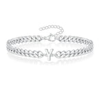 Pulsera Cubana con Inicial para Parejas