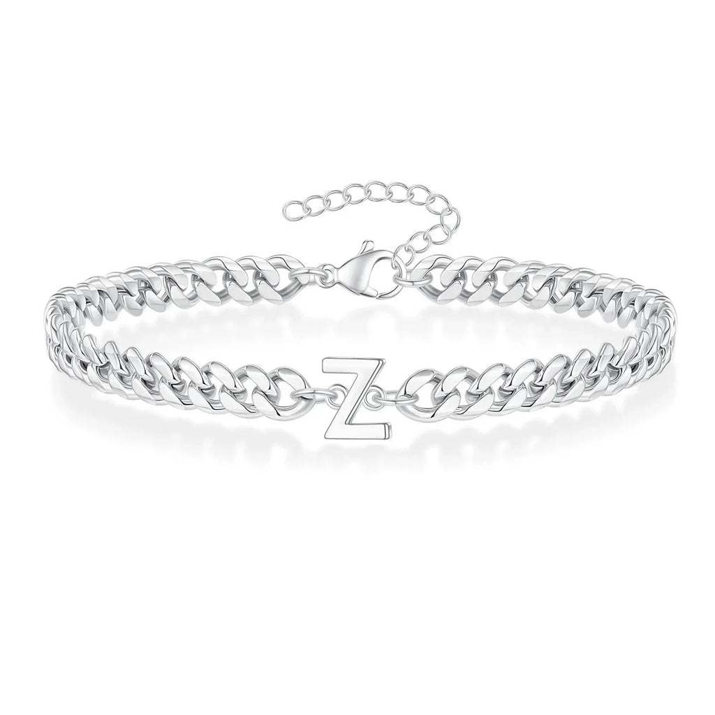 Pulsera Cubana con Inicial para Parejas
