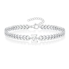 Pulsera Cubana con Inicial para Parejas