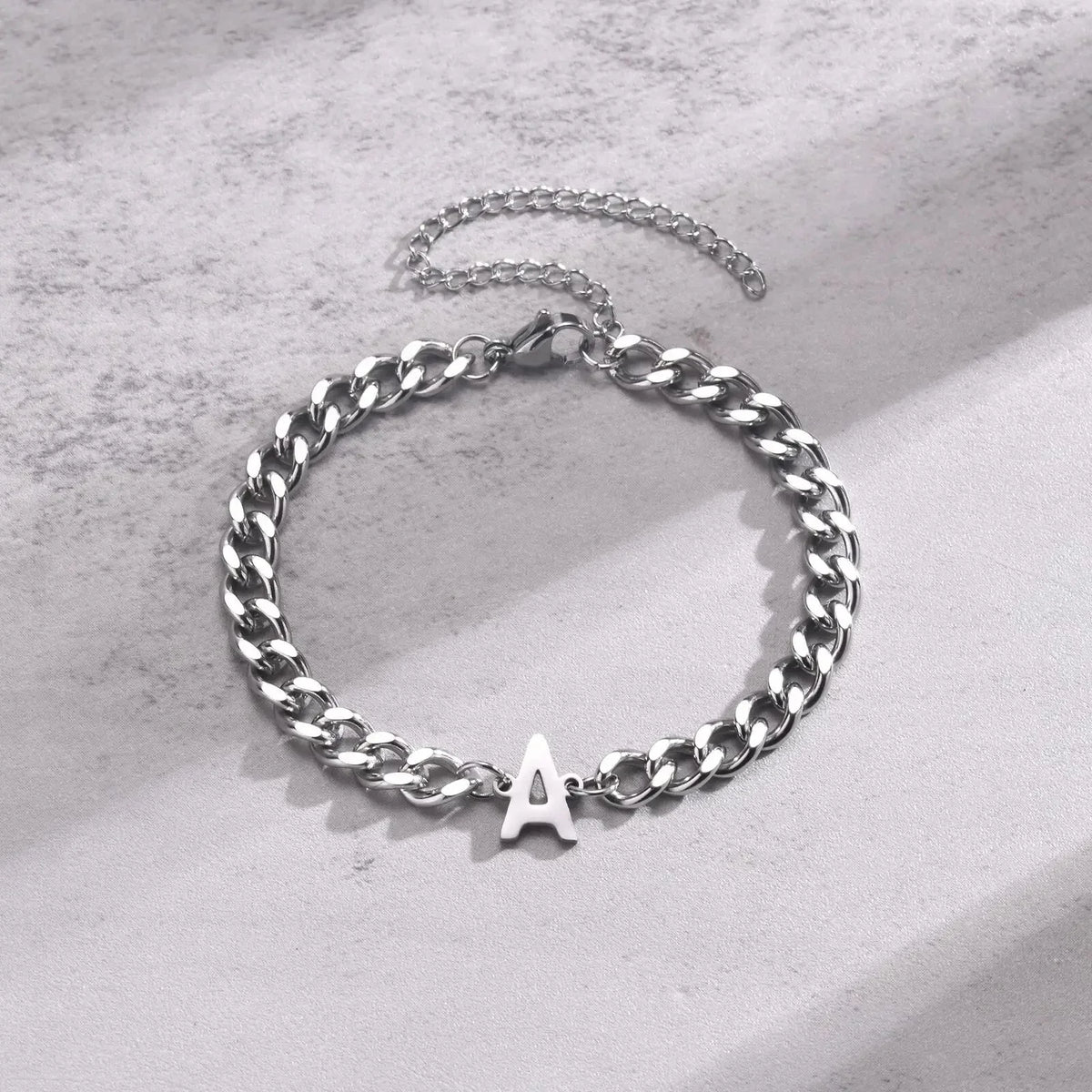 Pulsera Cubana con Inicial para Parejas