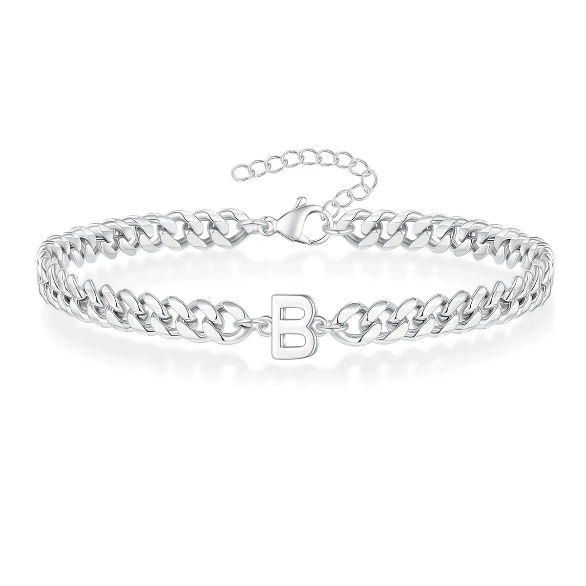 Pulsera Cubana con Inicial para Parejas