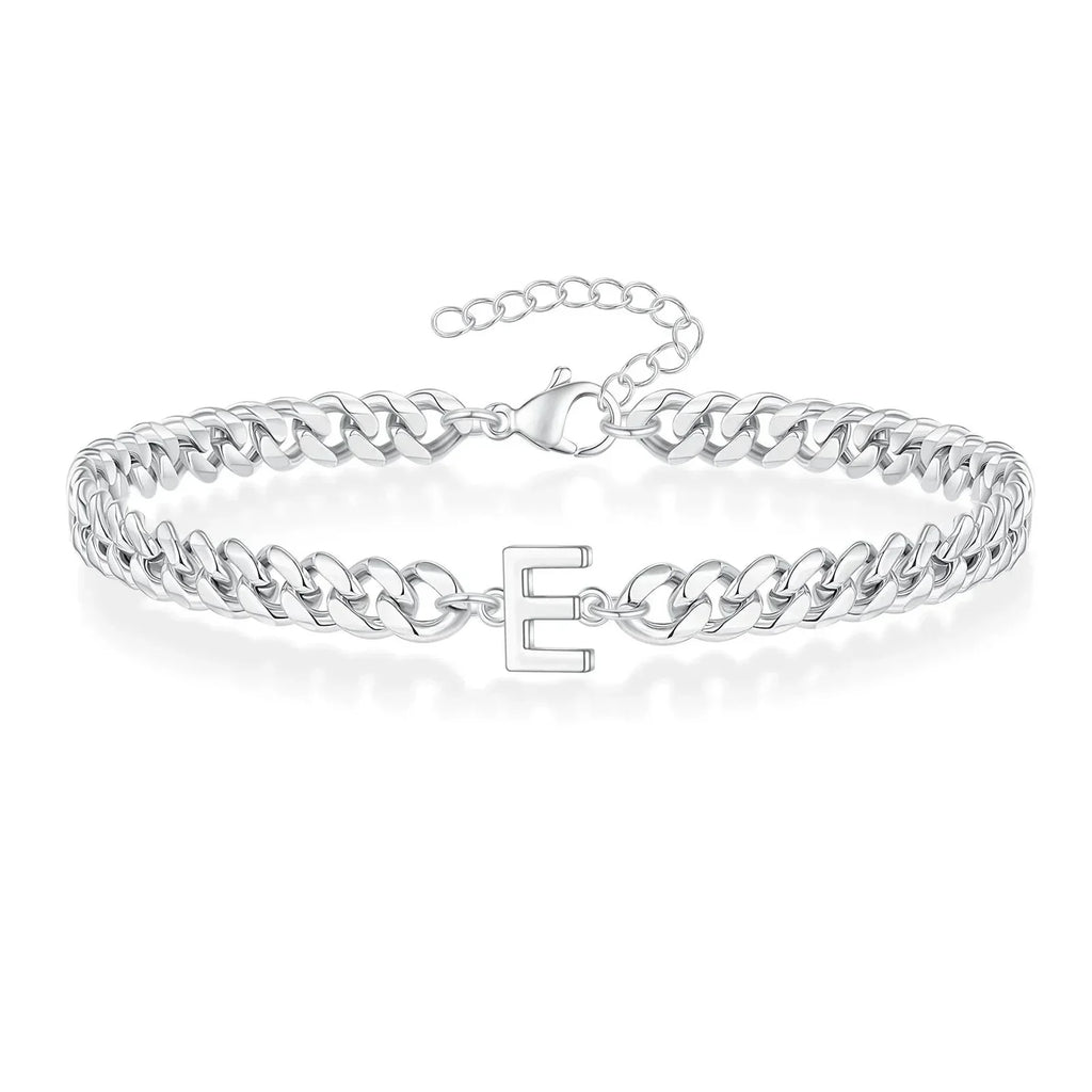 Pulsera Cubana con Inicial para Parejas