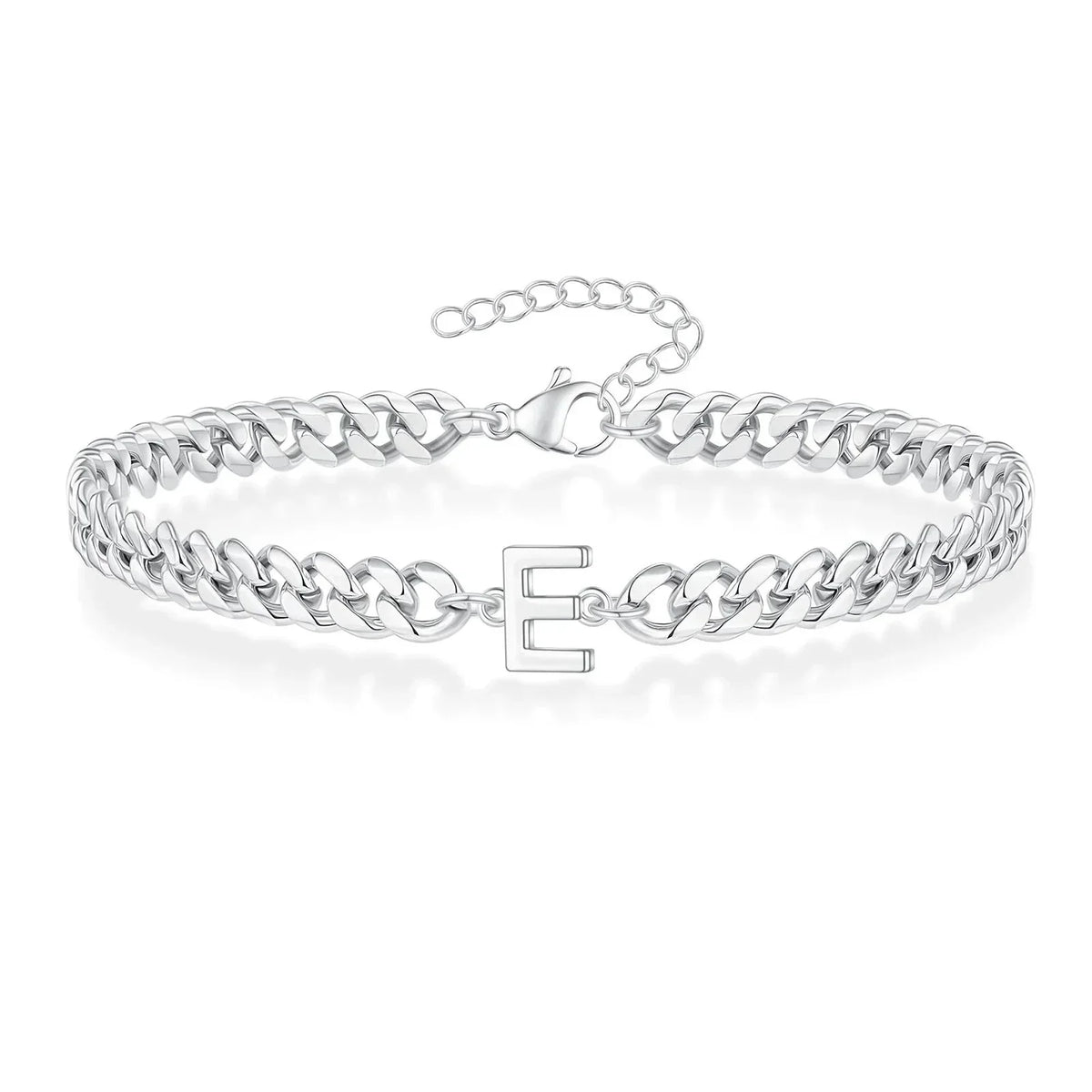 Pulsera Cubana con Inicial para Parejas