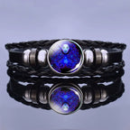 Pulsera de cuero con charm de astrología