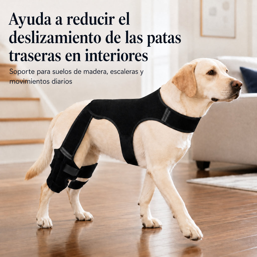 RearGuard Dog Rear Leg Support Brace - Férula de soporte para patas traseras de perro antideslizante para estabilidad en