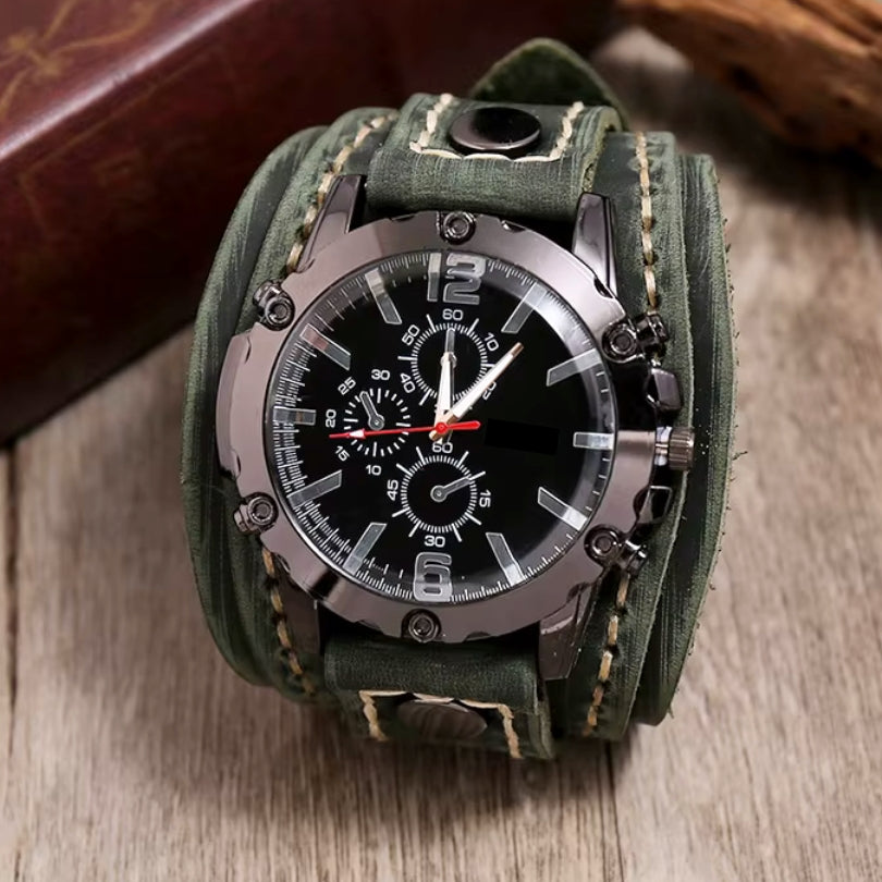 Reloj clásico con correa de cuero
