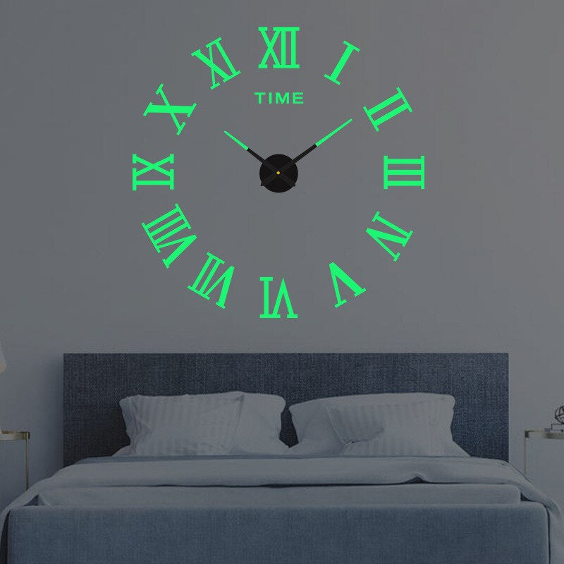 Reloj de pared moderno de gran tamaño