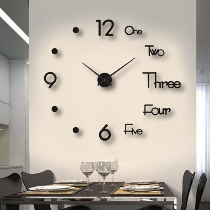 Reloj de pared moderno de gran tamaño