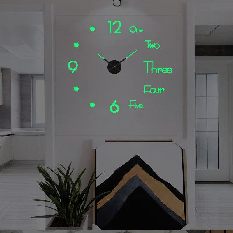 Reloj de pared moderno de gran tamaño