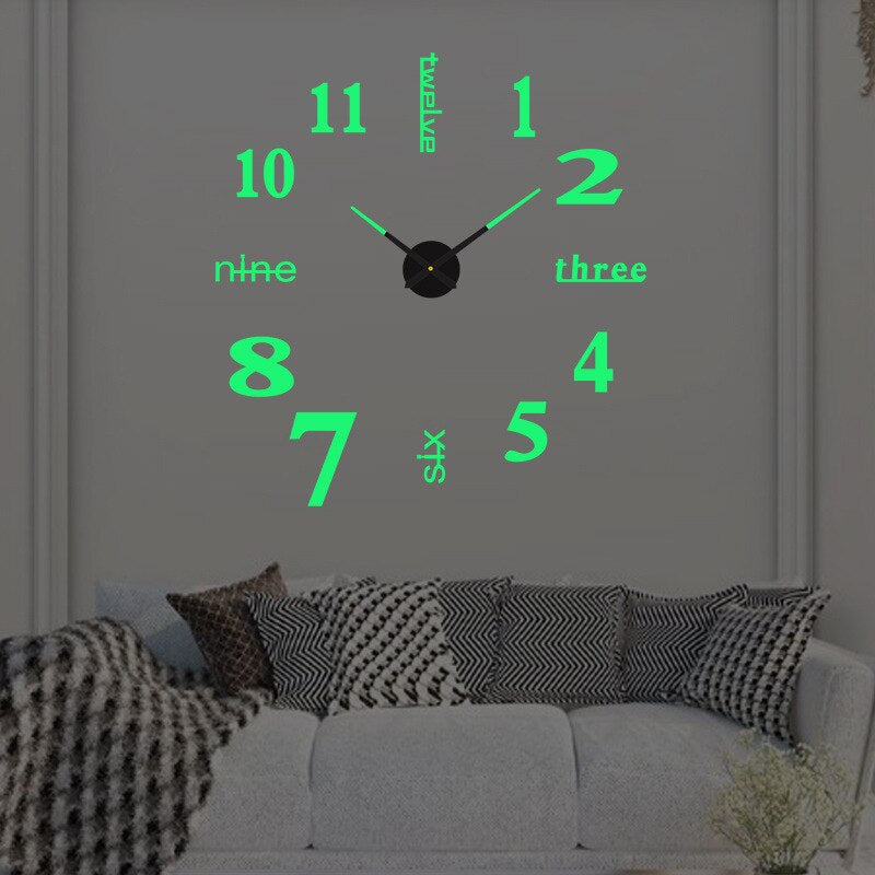 Reloj de pared moderno de gran tamaño