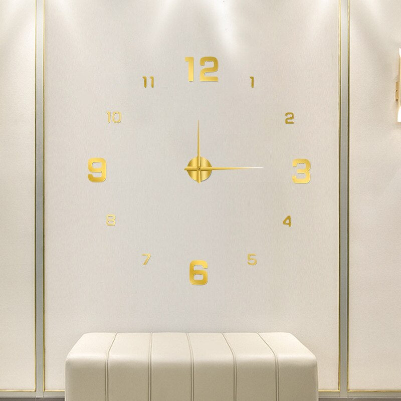 Reloj de pared moderno de gran tamaño